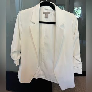 White H&M blazer XS